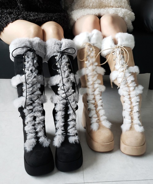 YELLO BONE LONG BOOTS ホワイト ロングブーツ 限定モデル YELLO / MOLO LONG BOOTS