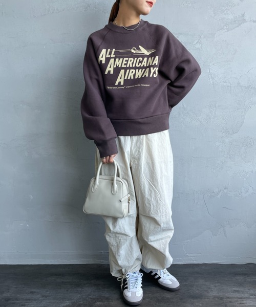 AMERICANA（アメリカーナ） スウェットカットソー ONE SIZE 杢グレー