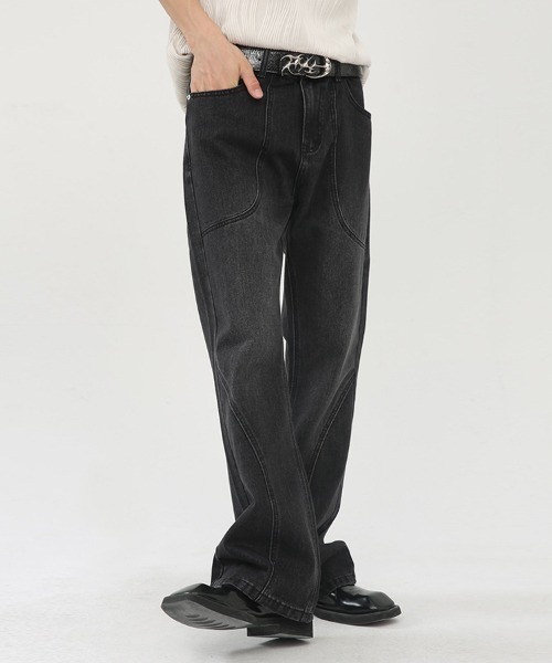 「Ressaca」 ブーツカットデニムパンツ S ブラック メンズ_画像3