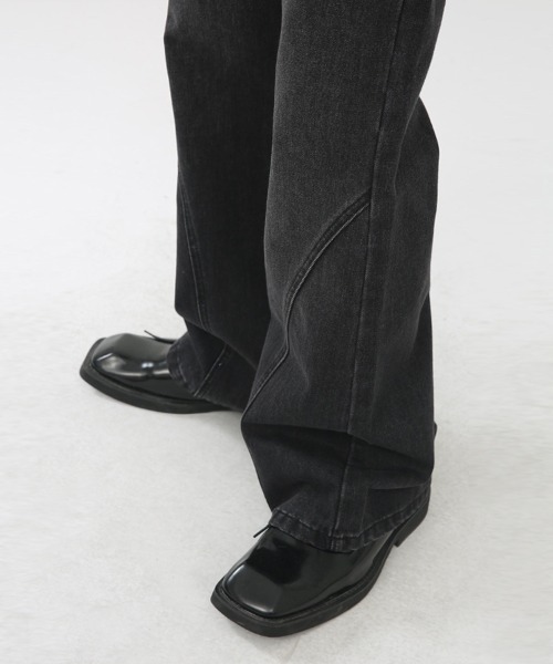 「Ressaca」 ブーツカットデニムパンツ S ブラック メンズ_画像7