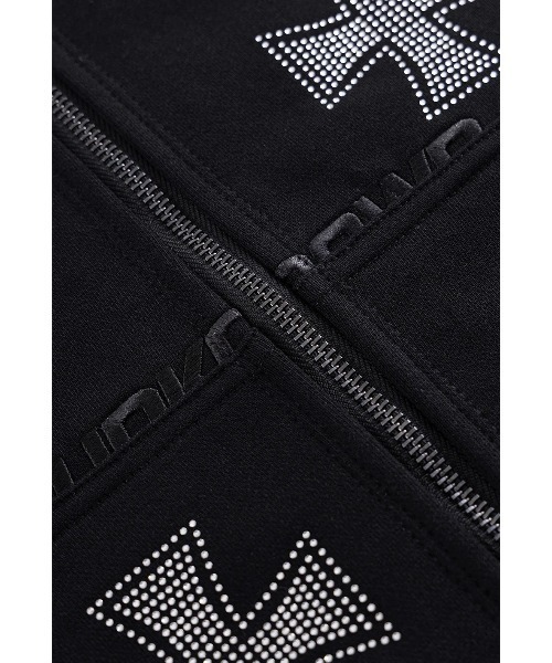 パーカー A'GEM/9 × .kom 「UNKNOWN LONDON/アンノウン ロンドン」 Cross Rhinestone Zip Hoodie(2)/クロスラインストーンジップアップパーカー(2) | UNKNOWN LONDON | 19