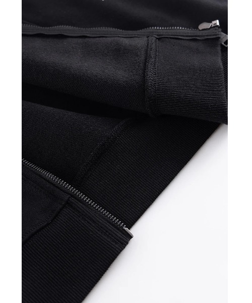 パーカー A'GEM/9 × .kom 「UNKNOWN LONDON/アンノウン ロンドン」 Cross Rhinestone Zip Hoodie(2)/クロスラインストーンジップアップパーカー(2) | UNKNOWN LONDON | 21