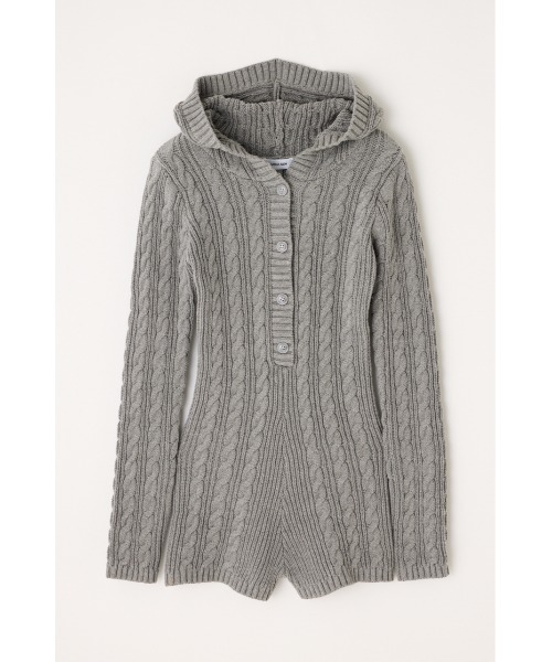 LAGUA GEM（ラグアジェム） オールインワン HOODIE CABLE ロンパース