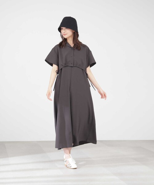 「N.(N. Natural Beauty Basic)」 キャミソールワンピース MEDIUM グレー レディース_画像5