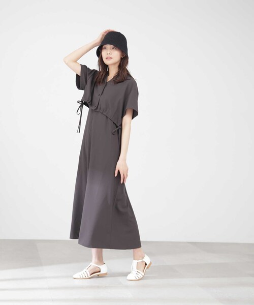 「N.(N. Natural Beauty Basic)」 キャミソールワンピース MEDIUM グレー レディース_画像7