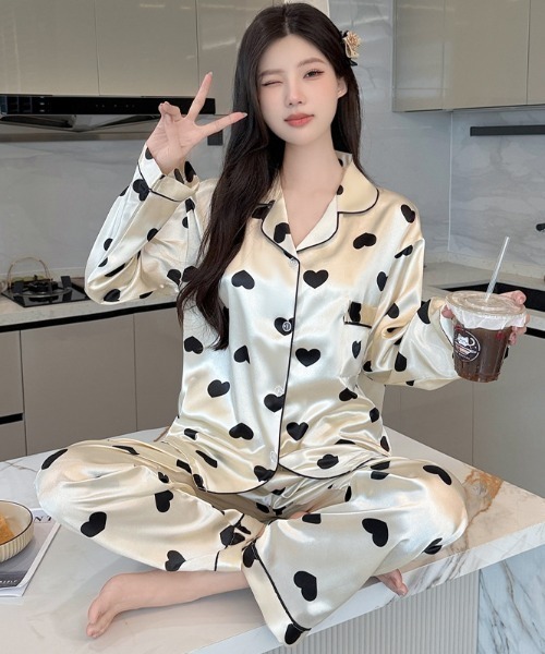 pyornim（ピョルニム） パジャマ ルームウェア 「26年春夏新作」総柄