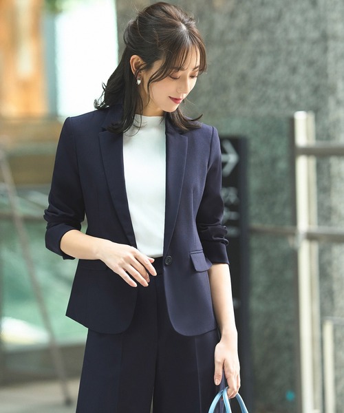 「RUIRUE BOUTIQUE」 パンツスーツ S ネイビー レディース_画像7