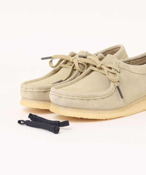 Clarks Wallabees モカシン ベージュ Clarks（クラークス） デッキシューズ モカシン Clarks/クラークス