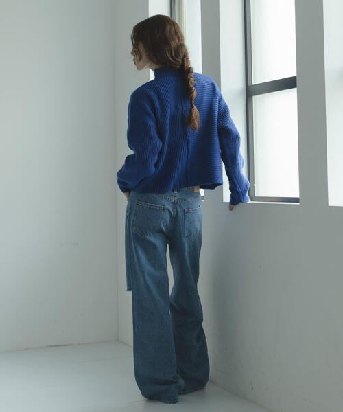 URBAN RESEARCH Sonny Label ニット セーター 畦切替えニットプル