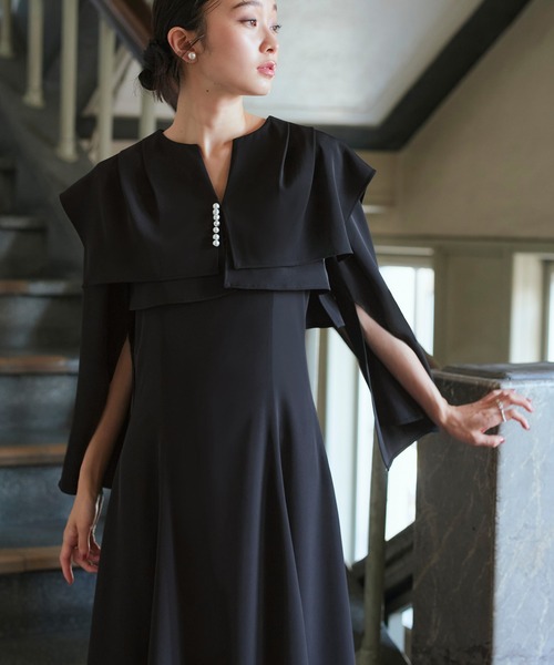 ルイルエブティック　ドレス　ブラック　Lサイズ　新品未使用 RUIRUE BOUTIQUE（ルイルエブティック） 長袖ワンピース L ブラック