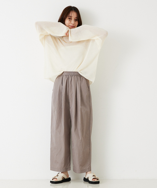 「abahouse mavie」 長袖ニット フリー アイボリー レディース_画像3