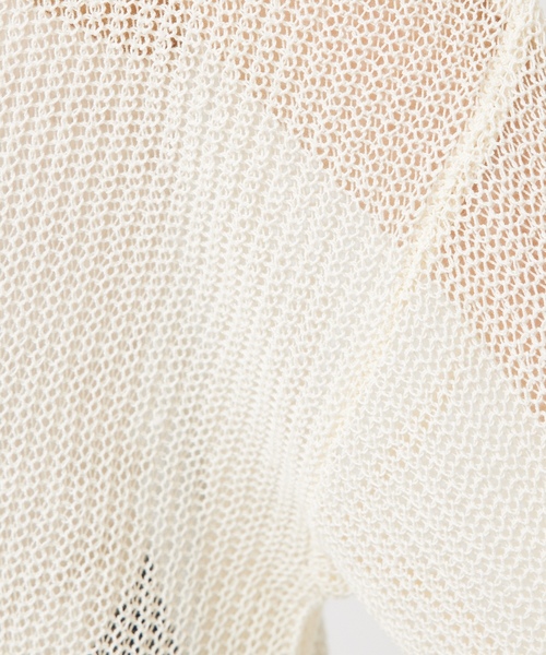 「abahouse mavie」 長袖ニット フリー アイボリー レディース_画像6