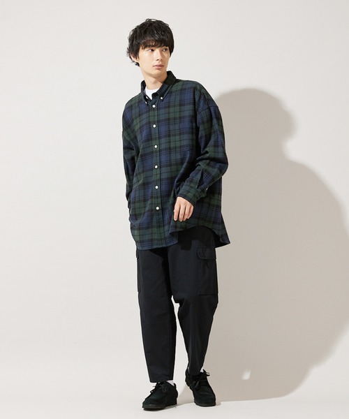 「JOURNAL STANDARD」 カーゴパンツ X-SMALL グリーン メンズ_画像2