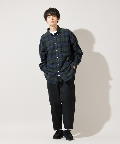 「JOURNAL STANDARD」 カーゴパンツ X-SMALL グリーン メンズ_画像3