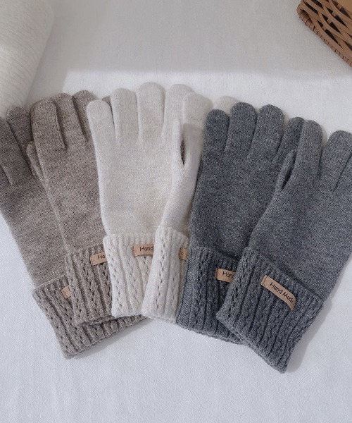 手袋 finger hole knit gloves レディース | ブランド登録なし | 01