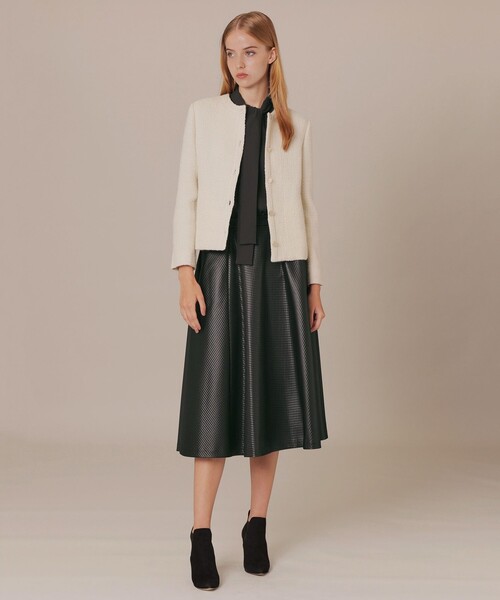 「MACKINTOSH LONDON」 ツイードジャケット 38 ブラック レディース_画像3