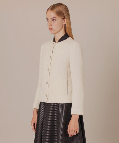 「MACKINTOSH LONDON」 ツイードジャケット 38 ブラック レディース_画像5