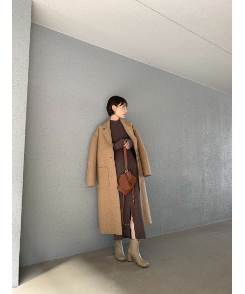「rem closet」 チェスターコート SMALL ブラウン レディース_画像5