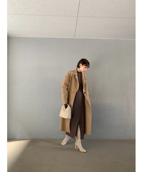 「rem closet」 チェスターコート SMALL ブラウン レディース_画像7