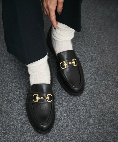 「eness」 シューズ 38 ブラック レディース_画像4