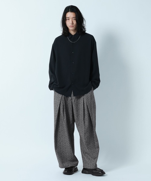 RAGEBLUE（レイジブルー） スラックス CURVE SEAM/Design Tuck 3D Wide