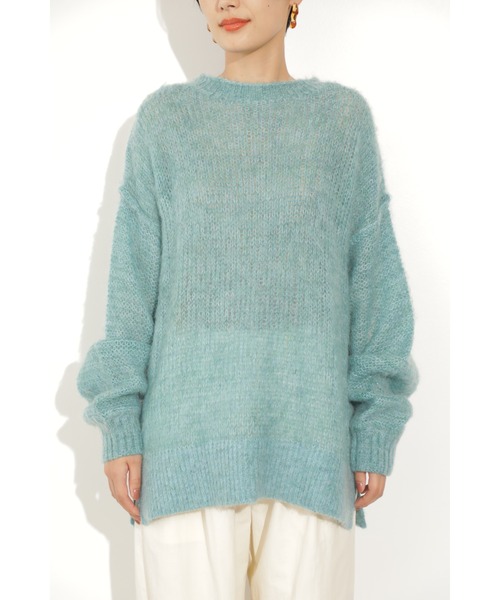 「ROSE BUD」 長袖ニット ONE SIZE ブルー レディース_画像5