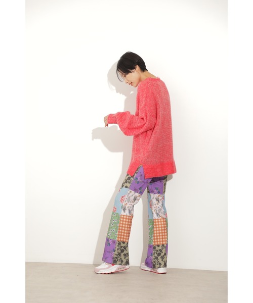 「ROSE BUD」 長袖ニット ONE SIZE ブルー レディース_画像7
