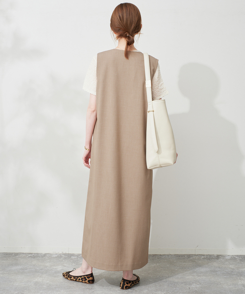 SLOBE IENA（スローブイエナ） ワンピース Vネックセンタースリット 