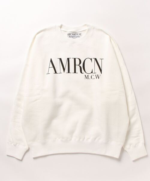Americana スウェット　ホワイト AMERICANA（アメリカーナ） スウェットカットソー フリー ホワイト
