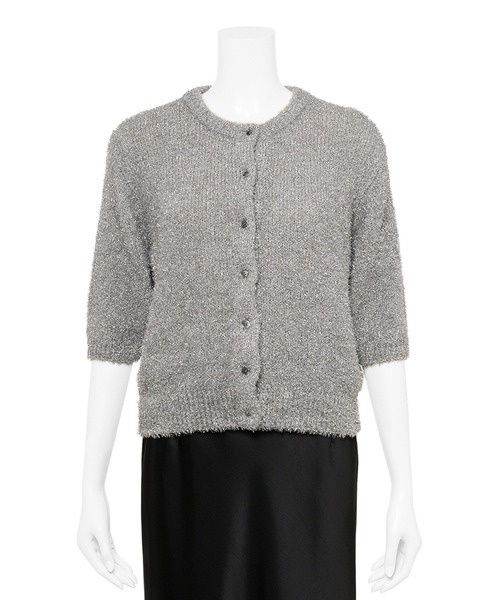 「MIESROHE」 ニットカーディガン FREE ブラック レディース_画像3