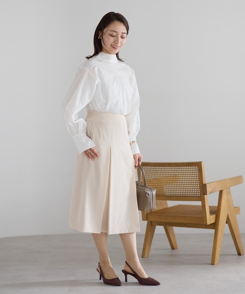 美品 現行　ベイジ MOYE モイエ プリーツスカート　BEIGE, セレモニー セール】 MOYE / プリーツスカート （ロング・マキシ丈スカート