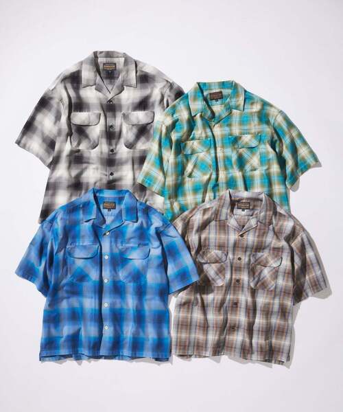 PENDLETON（ペンドルトン） シャツ 半袖 別注 TR ツイル 半袖 オープン