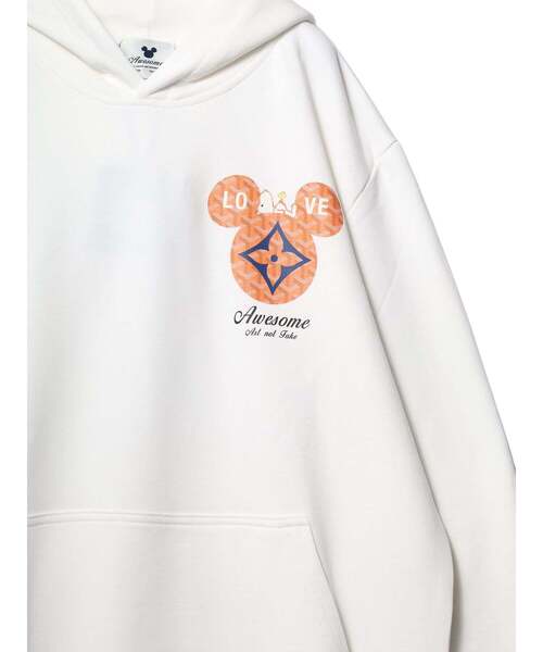 パーカー 「AWESOME」 LV PRINT HOODIE フーディ メンズ レディース