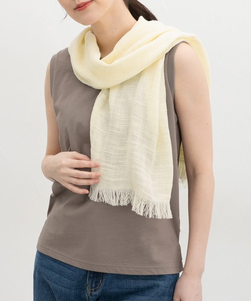 agnes b.（アニエスベー） ストール マフラー コットン スカーフ ”Rue