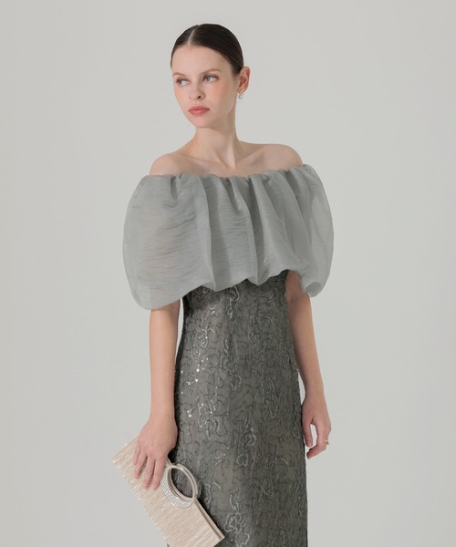 「Leja」 ホルターネックワンピース MEDIUM グリーン レディース_画像4
