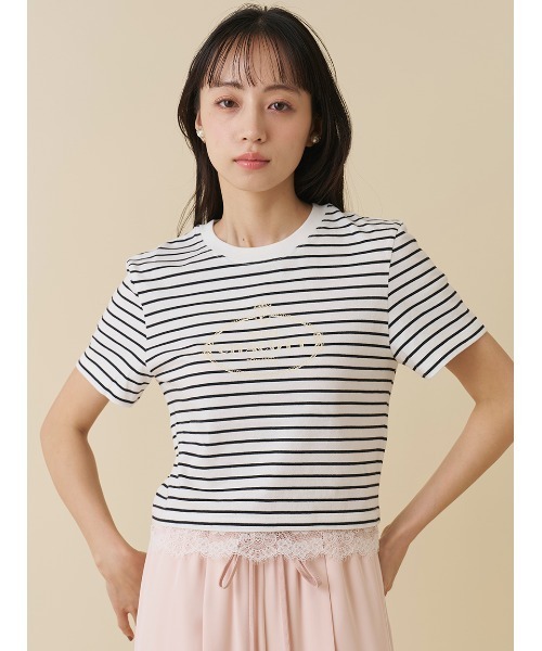 SNIDEL（スナイデル） tシャツ 「Chacott」コラボレーストリムTシャツ