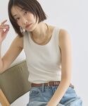 タンクトップ ノースリーブ 「抗菌防臭」テレコ...の詳細画像1