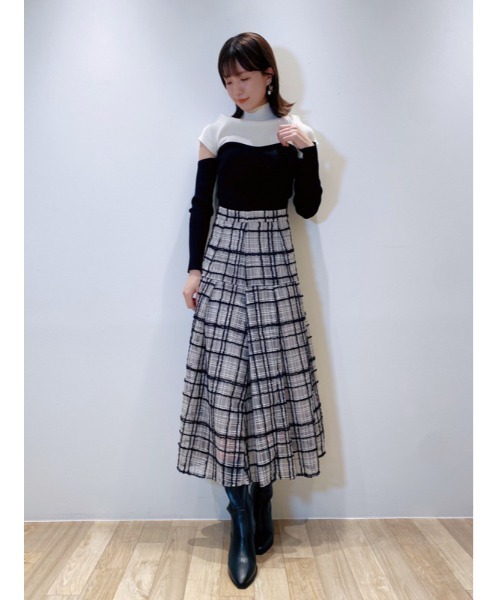 SNIDEL（スナイデル） ロングスカート 0 グレー レディース : ZOZOTOWN