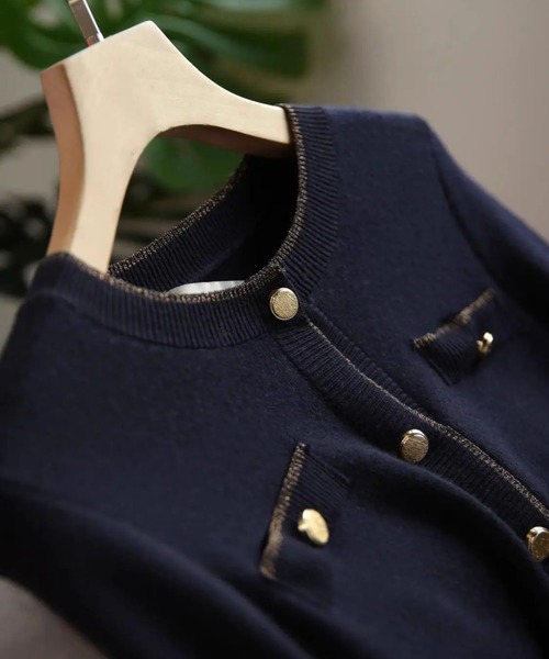 「MAISON DE THERESE」 ニットワンピース M ブラック レディース_画像5