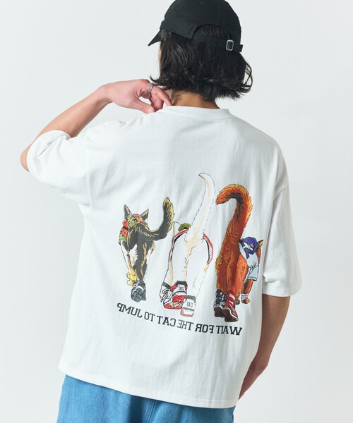 「FREAK'S STORE」 半袖Tシャツ SMALL ホワイト メンズ_画像5