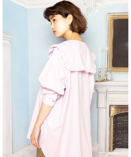 PINK HOUSE - ピンクハウス♡白のチュニック PINK HOUSE（ピンクハウス） 長袖チュニック - グリーン レディース