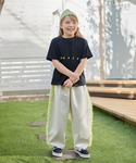 ワイドパンツ パンツ サイドチュール スウェッ...の詳細画像1