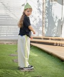 ワイドパンツ パンツ サイドチュール スウェッ...の詳細画像3