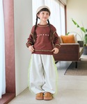 ワイドパンツ パンツ サイドチュール スウェッ...の詳細画像4