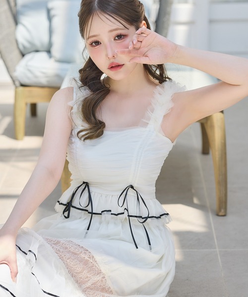 one after another NICE CLAUP タンクトップ ノースリーブ 「Tulle