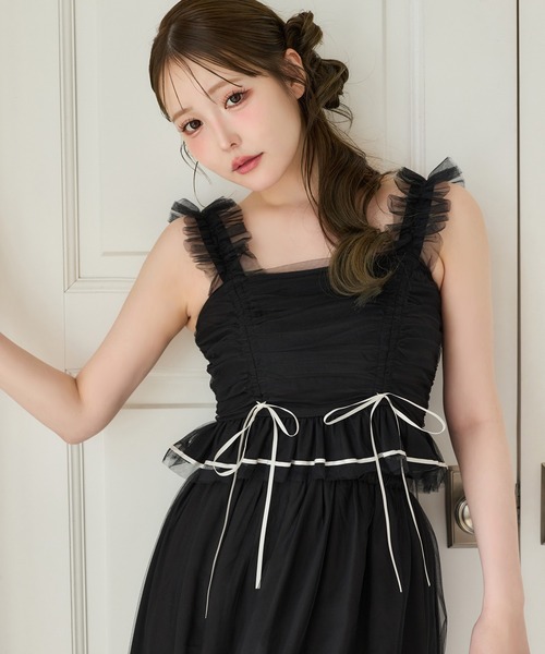 one after another NICE CLAUP タンクトップ ノースリーブ 「Tulle