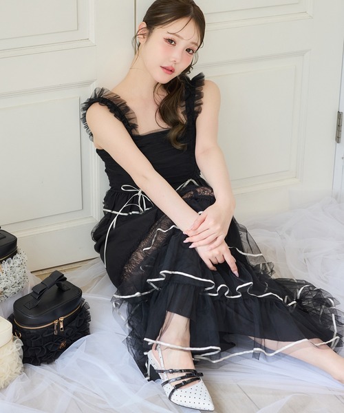 one after another NICE CLAUP タンクトップ ノースリーブ 「Tulle