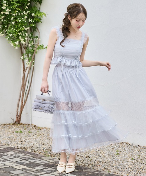 one after another NICE CLAUP タンクトップ ノースリーブ 「Tulle