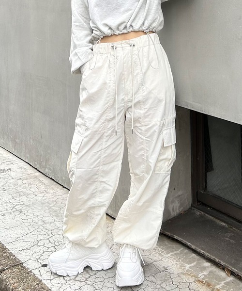 「INGNI」 カーゴパンツ FREE グレー レディース_画像2