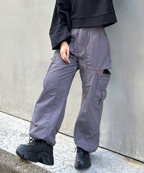 「INGNI」 カーゴパンツ FREE グレー レディース_画像5